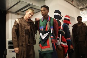 Backstage at Craig Green Men's Spring 2017