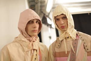 Backstage at Craig Green Men's Spring 2017