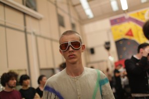 Backstage at J.W. Anderson Men's Spring 2017