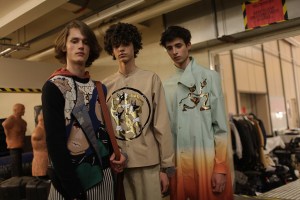 Backstage at J.W. Anderson Men's Spring 2017