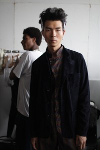 Backstage at Oliver Spencer Men's Spring 2017