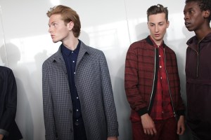 Backstage at Oliver Spencer Men's Spring 2017