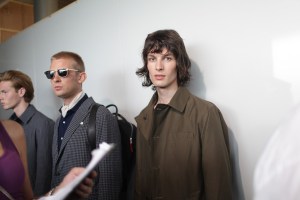 Backstage at Oliver Spencer Men's Spring 2017