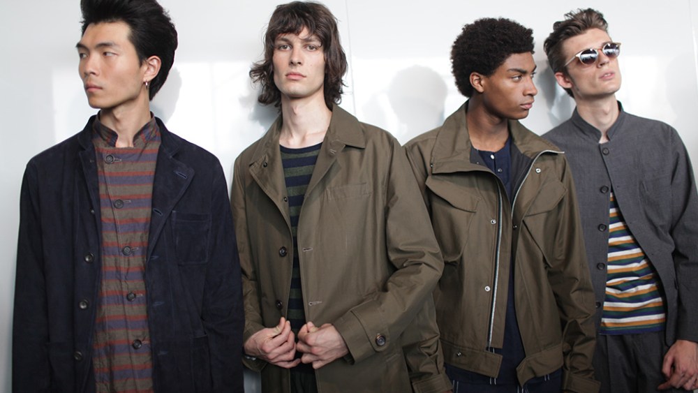 Backstage at Oliver Spencer Men's Spring 2017