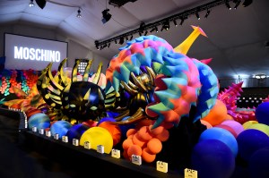 The scene at the Moschino Show in LA