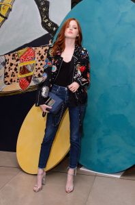 Ellie Bamber burberry party regent street london collections men spring 2017