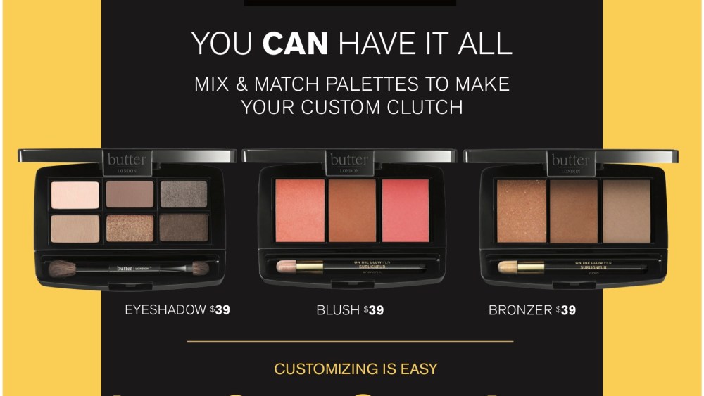 Butter London's palette customization concept