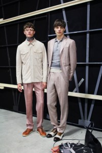 Backstage at Canali Men's Spring 2017
