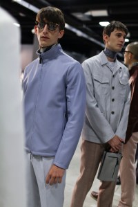 Backstage at Canali Men's Spring 2017