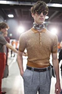 Backstage at Canali Men's Spring 2017