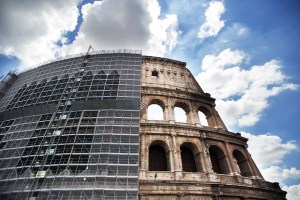 Behind the scenes of the Colosseum restoration.