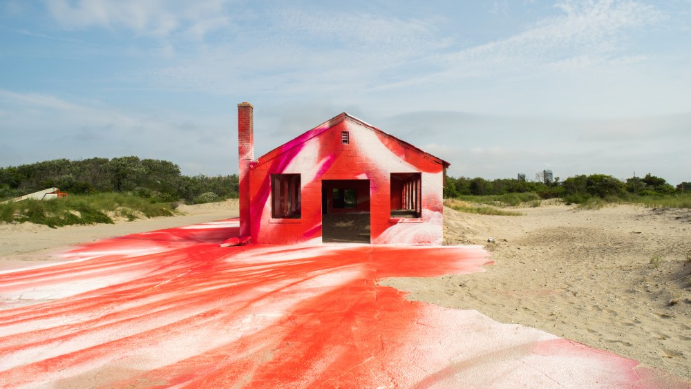 Katharina Grosse MoMA PS1 'Rockaway!' Exhibit Opens at Fort Tilden
