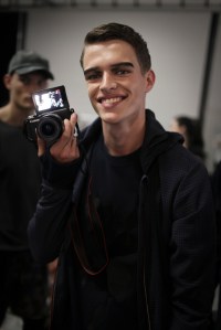 Backstage at Emporio Armani Men's Spring 2017