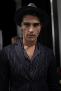 Backstage at Emporio Armani Men's Spring 2017