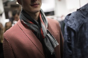 Backstage at Emporio Armani Men's Spring 2017