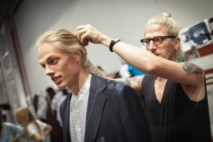 Backstage at Etro Men's Spring 2017