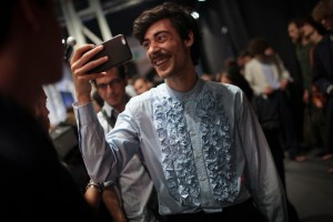 Backstage at Etro Men's Spring 2017