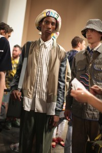 Backstage at Fendi Men's Spring 2017