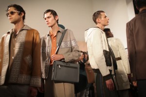 Backstage at Fendi Men's Spring 2017