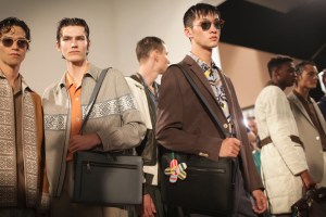 Backstage at Fendi Men's Spring 2017