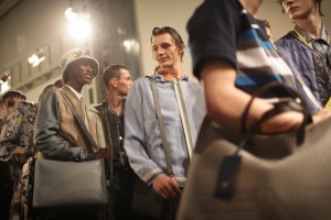 Backstage at Fendi Men's Spring 2017