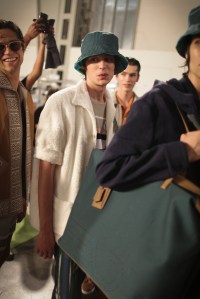 Backstage at Fendi Men's Spring 2017