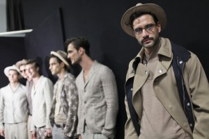 Backstage at Giorgio Armani Men's Spring 2017