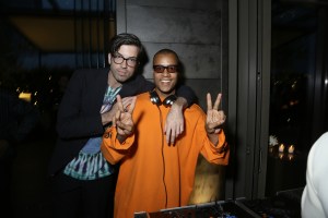 Will Welch hanging out with the DJ