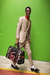 Backstage at Gucci Men's Spring 2017