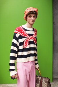 Backstage at Gucci Men's Spring 2017