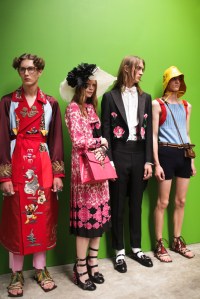 Backstage at Gucci Men's Spring 2017
