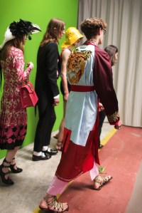 Backstage at Gucci Men's Spring 2017