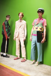 Backstage at Gucci Men's Spring 2017