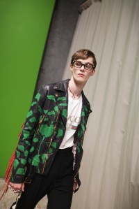 Backstage at Gucci Men's Spring 2017