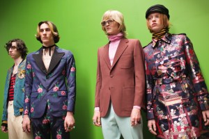 Backstage at Gucci Men's Spring 2017