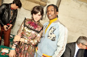 Soko and A$AP Rocky Front row at Gucci Cruise 2017