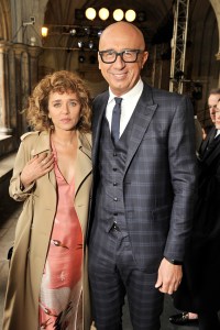 Valeria Golino and Marco Bizzarri Front row at Gucci Cruise 2017