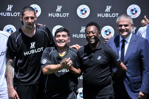 Marco Materazzi, Diego Maradona, Pélé and Ricardo Guadalupe Hublot