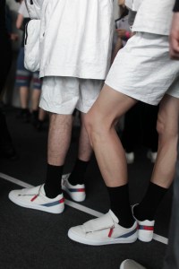 Backstage at Christopher Raeburn Men's Spring 2017