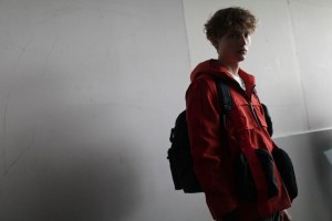 Backstage at Christopher Raeburn Men's Spring 2017