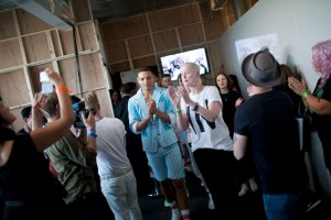 Backstage at Sibling Men's Spring 2017