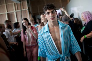 Backstage at Sibling Men's Spring 2017