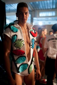 Backstage at Sibling Men's Spring 2017