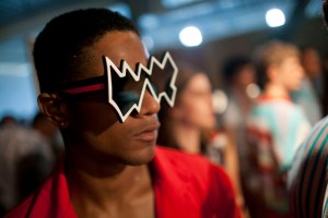 Backstage at Sibling Men's Spring 2017