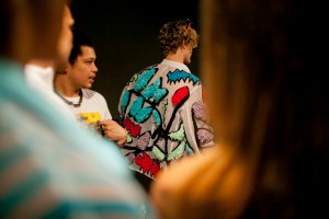 Backstage at Sibling Men's Spring 2017