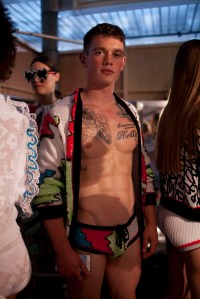 Backstage at Sibling Men's Spring 2017