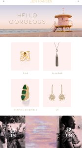 Jen Hansen website homepage