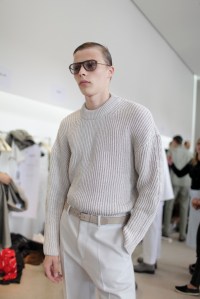Backstage at Jil Sander Men's Spring 2016