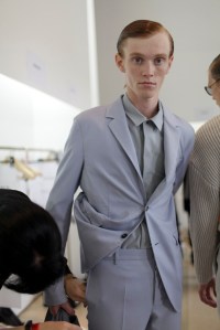 Backstage at Jil Sander Men's Spring 2016