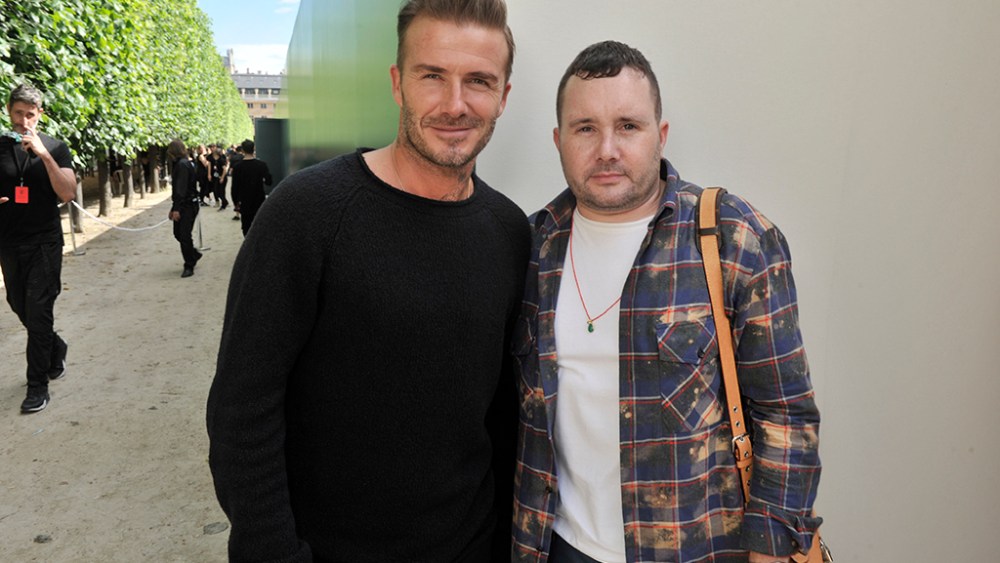 David Beckham and Kim Jones
